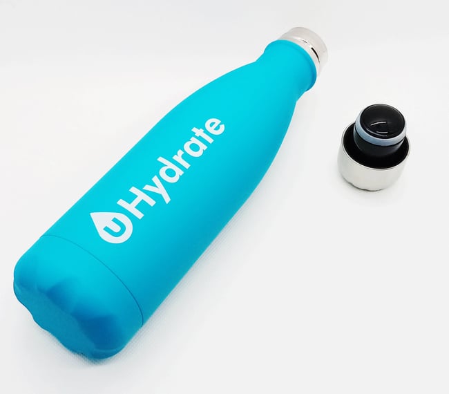 Bottiglia termica d'acqua da 500ml in acciaio inox | Mantiene il freddo per 24 ore, caldo per 12 ore