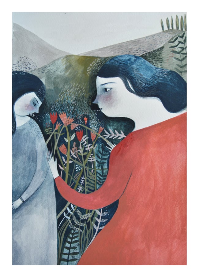 I give you flowers - Giclee print