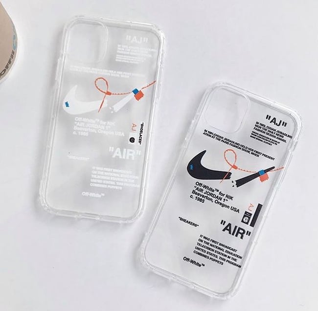 Clear Silicone Off White X Nike Iphone Case Casexsupply