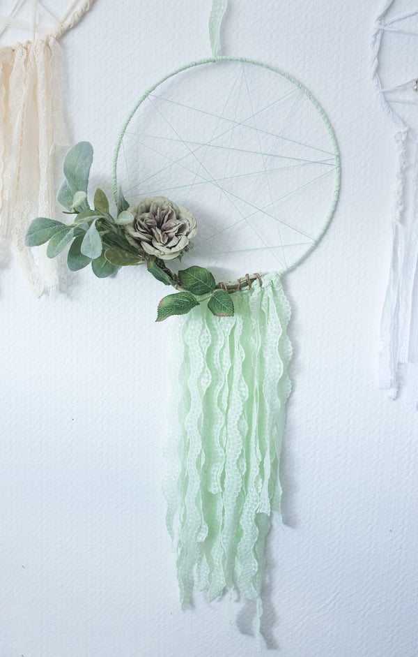 Image of Mint Magic Wall Decor- Dream Catcher