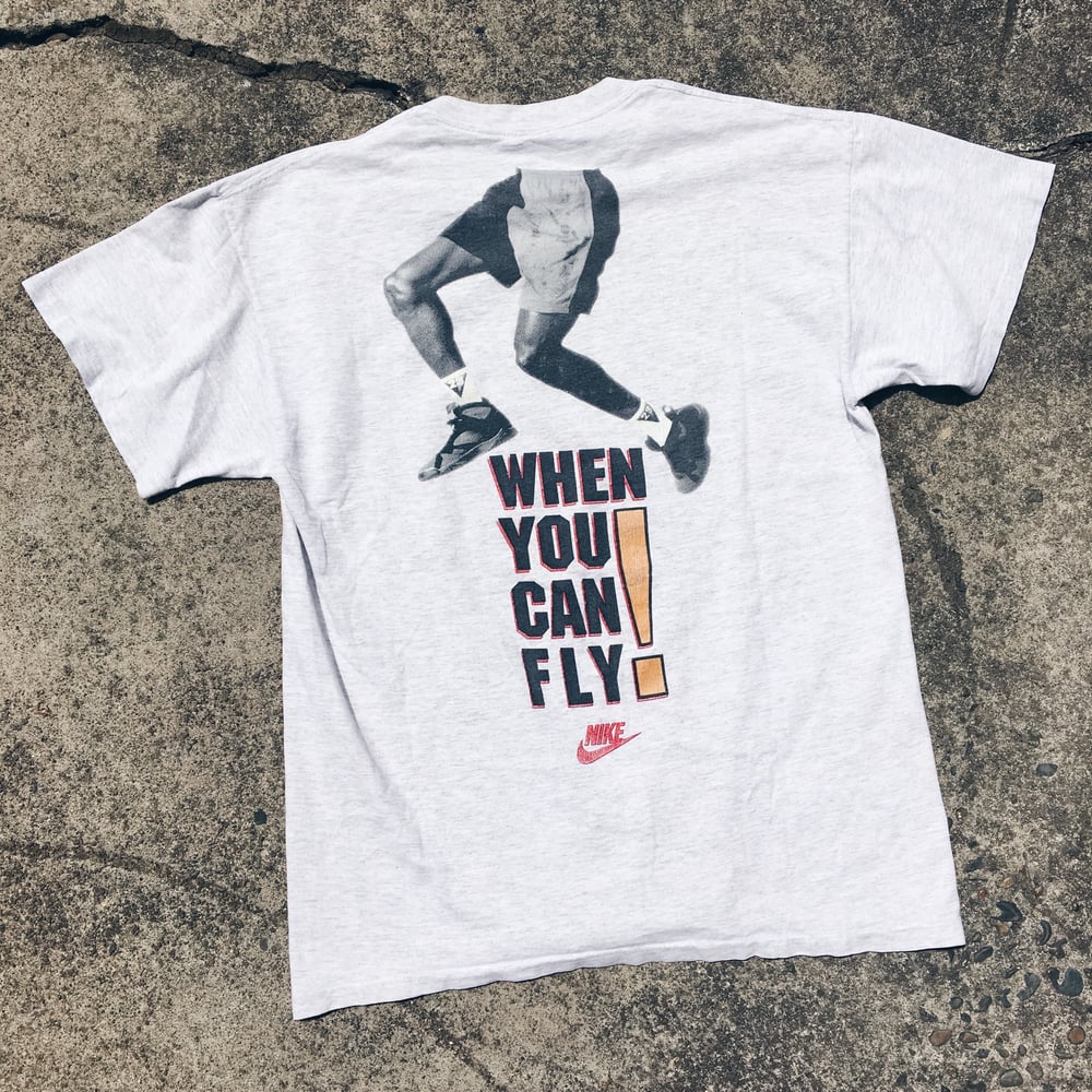 Image of Original Early 90’s Nike Air Jordan “Why Drive? When You Can Fly!” Tee.