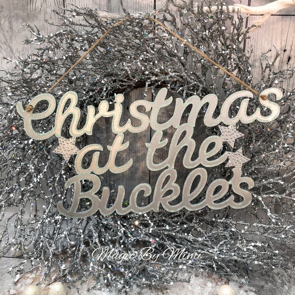 Image of 'Christmas at the....' family sign