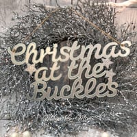 Image 1 of 'Christmas at the....' family sign