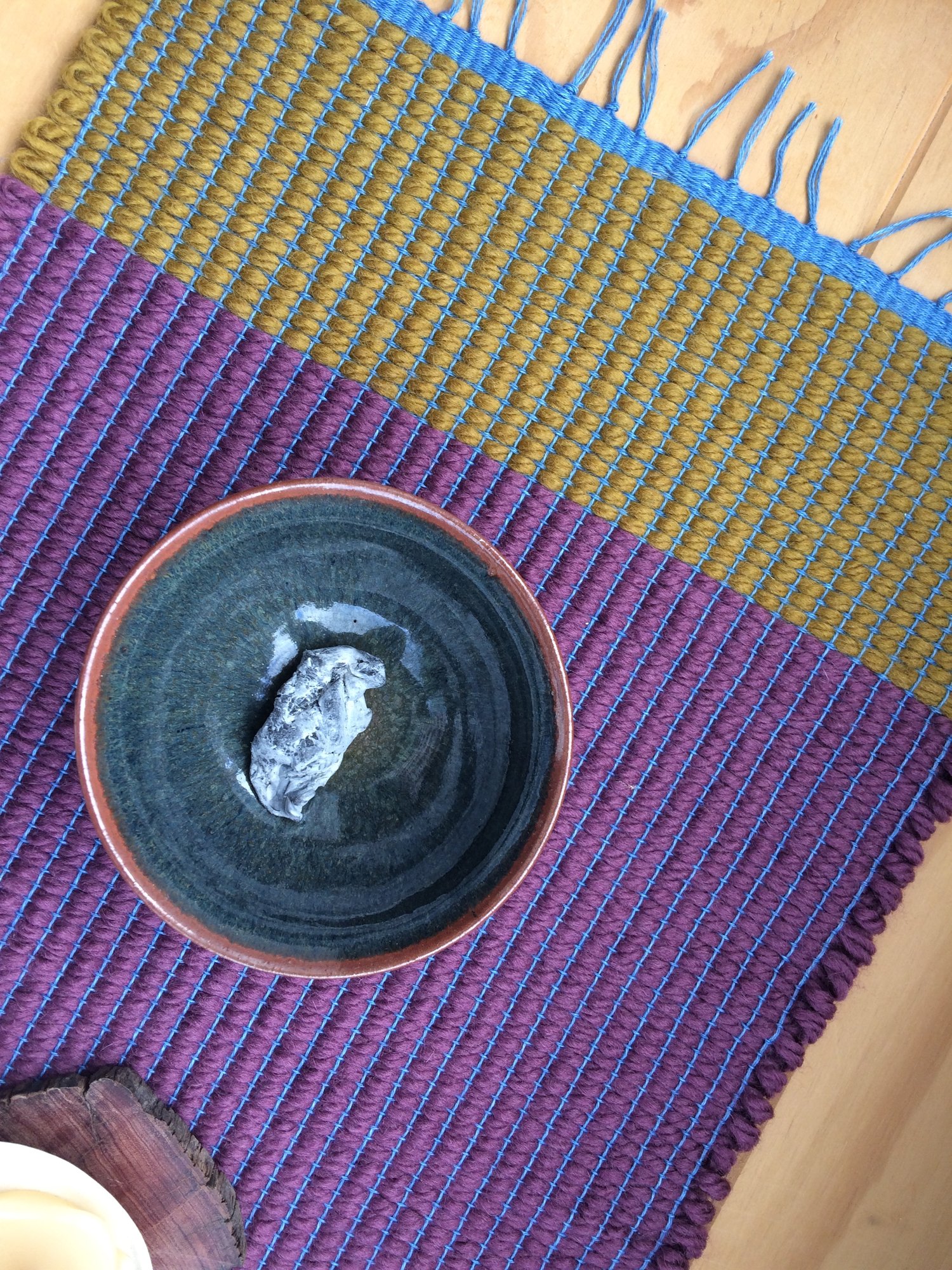 Image of Table Runner • Ochre /Bordeaux /Turquoise