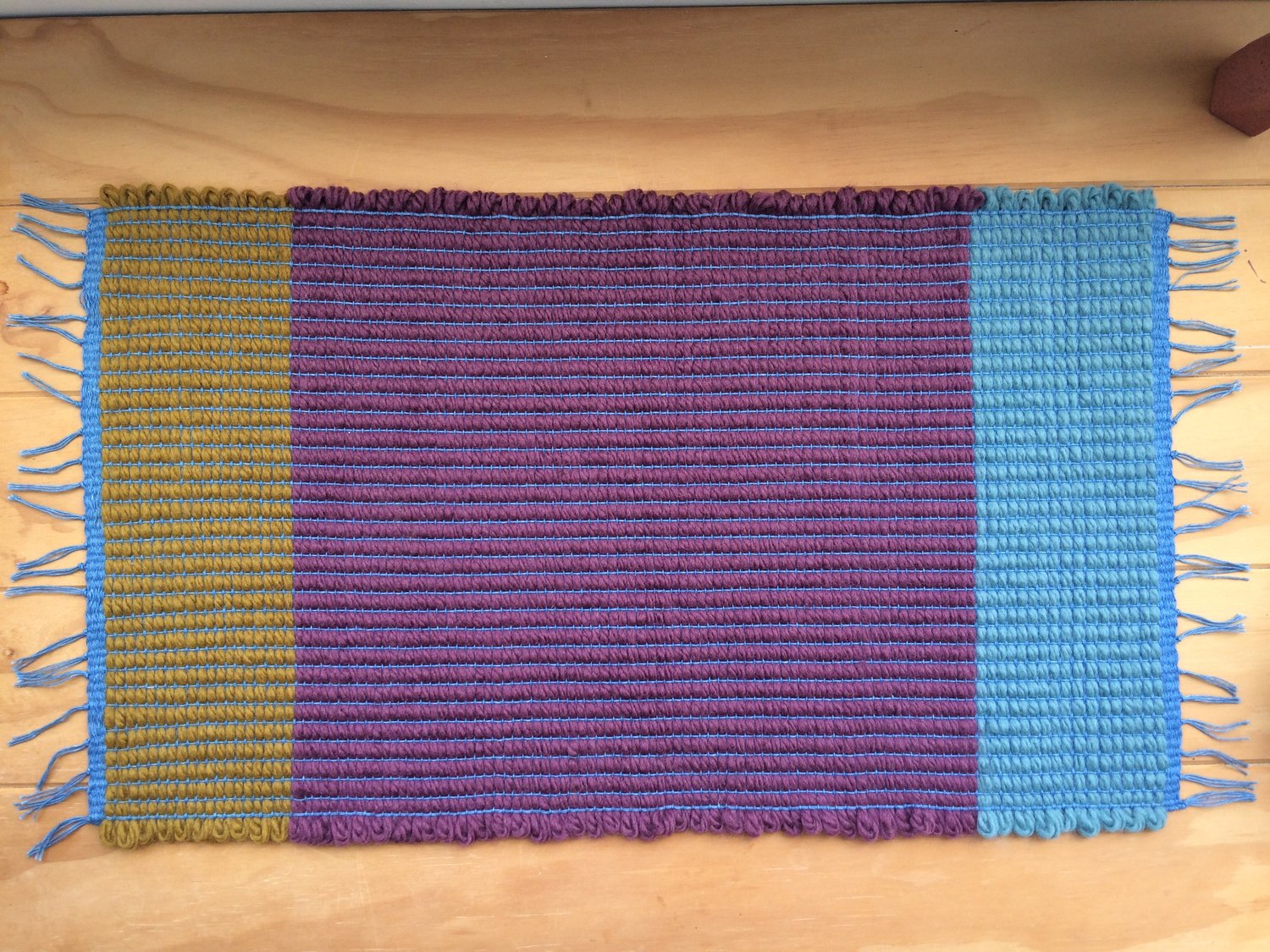 Image of Table Runner • Ochre /Bordeaux /Turquoise