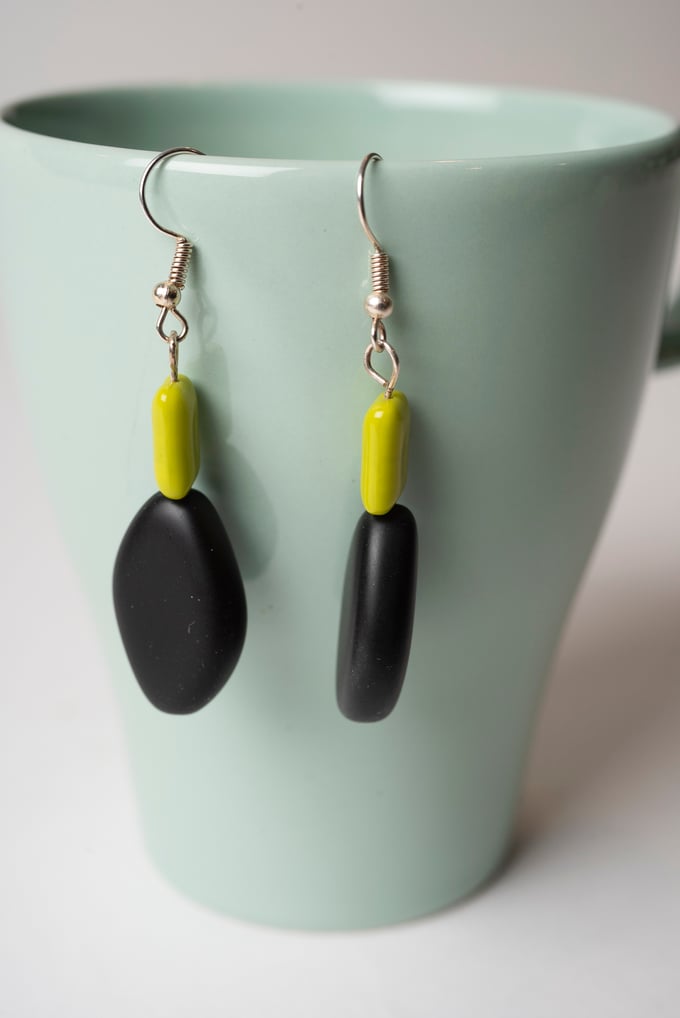 Image of Lime Bead Earrings