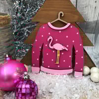 Flamingo Christmas Jumper