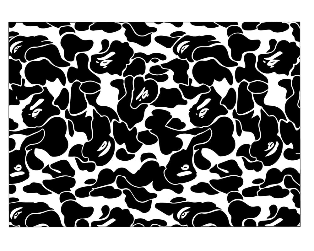 Image of BAPE camouflage 12x12 sheet