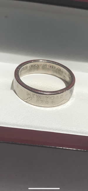Image of Polished State Quarter Rings (VA-WY)