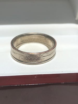 Image of Polished State Quarter Rings (AK-ID)