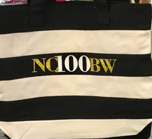 Image of NCBW Striped Tote Bag