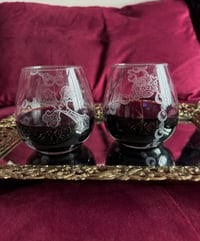 Image 2 of Rosary Stemless wine glasses (set of 2)