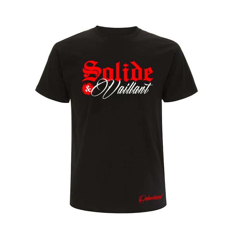 Image of TEE-SHIRT NOIR - SOLIDE ET VAILLANT