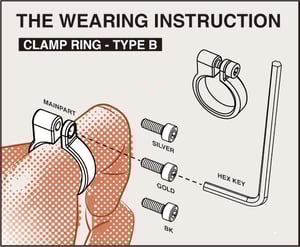 Image of DRILLING LAB - Clamp Ring Type-B (Gold)