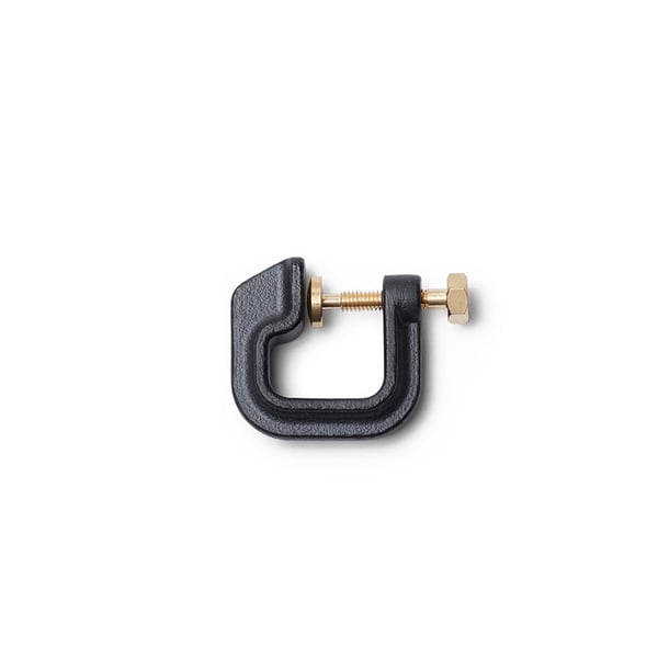 Image of DRILLING LAB - Clamp Earring (Black/Gold)