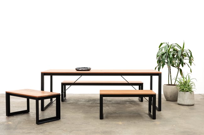 ERIN OUTDOOR TABLE AND BENCHES