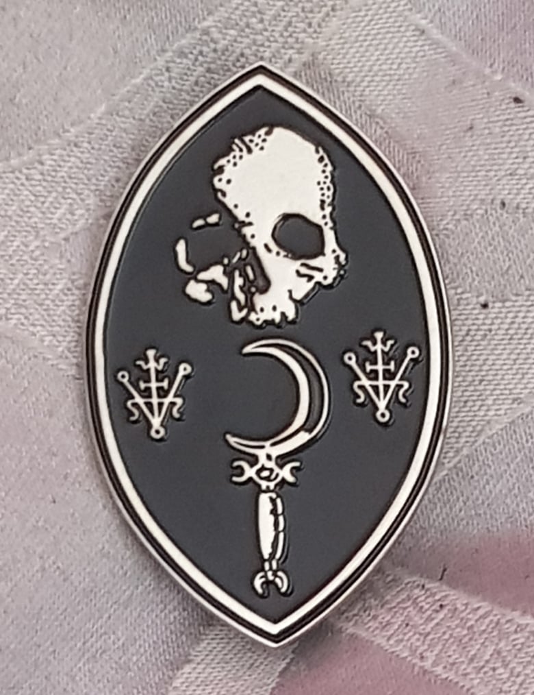 Image of The Occultist II limited edition shaped enamel pin 