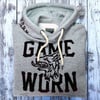 GAME-WORN Super Heavyweight Pullover Hooded Sweatshirt - Heritage Grey/Burgundy