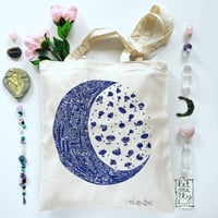 Tote Bag *Moon & her Flowers*