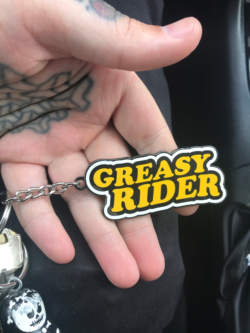 Greasy Rider Keychain