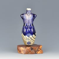 Image 3 of XXL. Mariner Goddess - Flamework Glass Sculpture Bead 