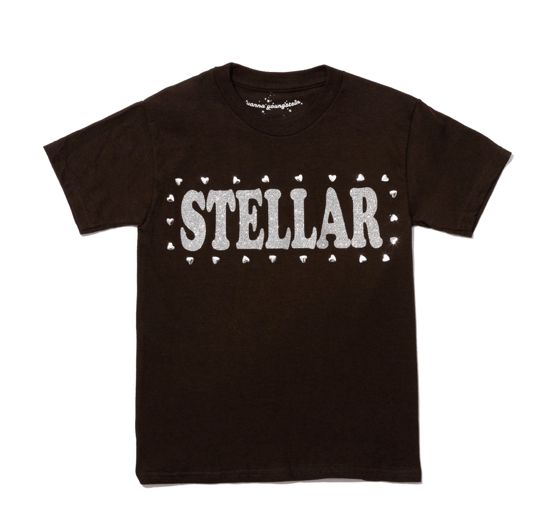 Image of Stellar Tee Studded Chocolate Brown 🤎