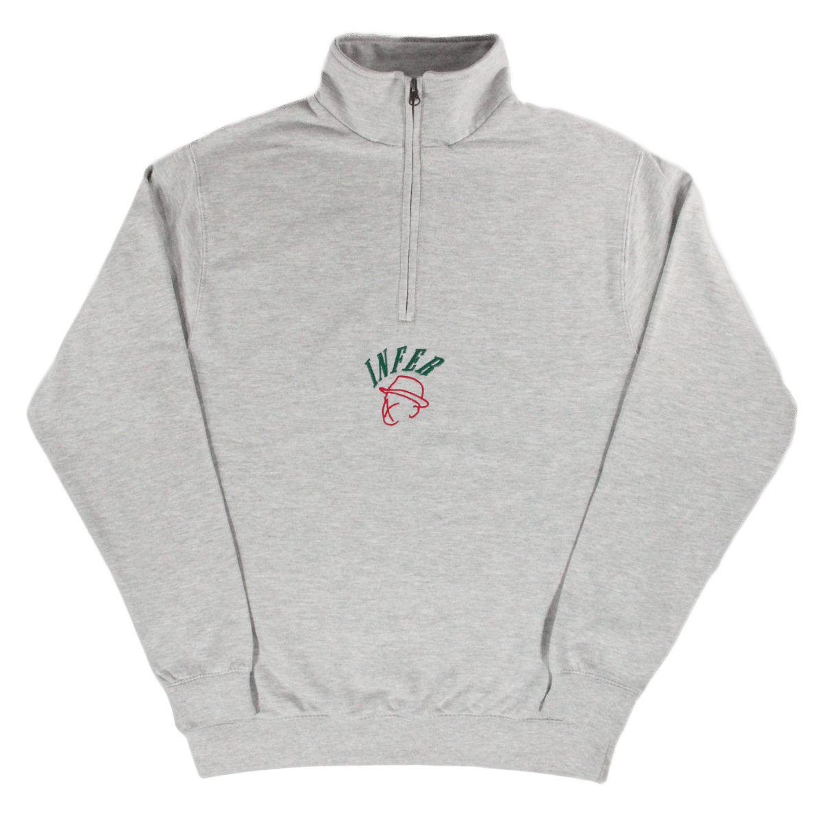 Image of 'Inspector' ¼ Zip Sweatshirt Grey