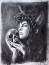 "Kira & Skull" Print