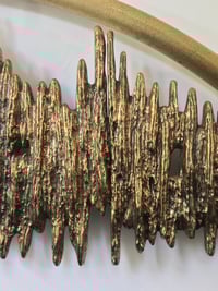 Image 1 of Headboard with Sculptural Panel, model "Aurora", by Frigerio