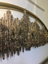 Image 4 of Headboard with Sculptural Panel, model "Aurora", by Frigerio