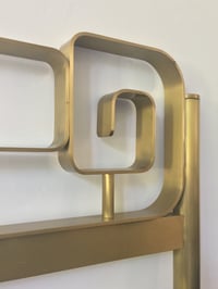 Image 3 of Bed Frame with Decorative Panels, Italy 1970s