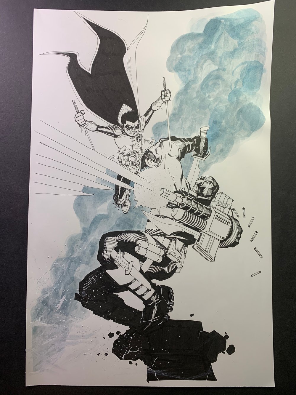 Image of TEEN TITANS #43 original art cover