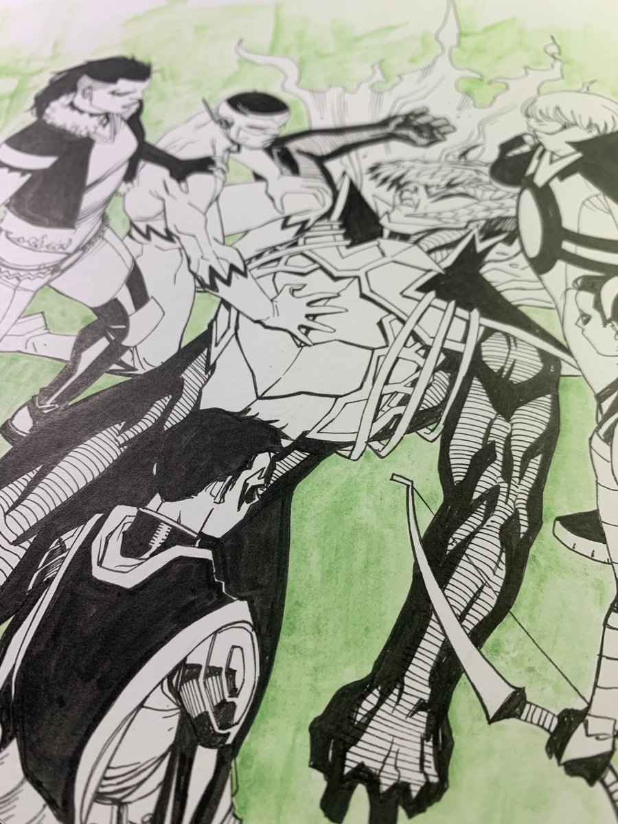 Image of TEEN TITANS #42 COVER original art