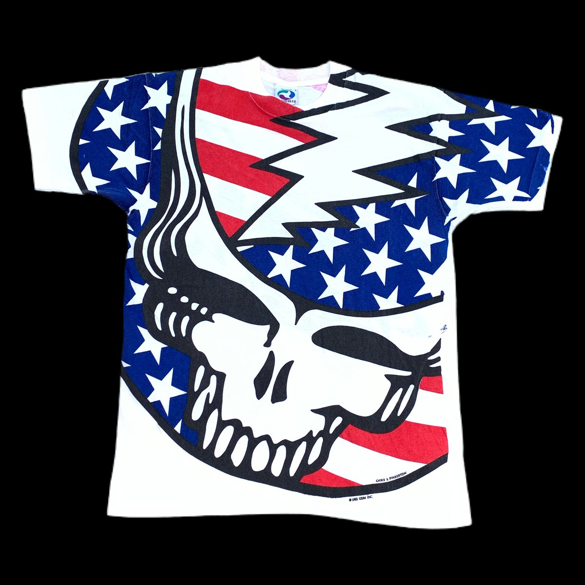 Original Vintage 1990’s Grateful Dead American Flag All Over Tee