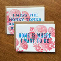 Image 1 of Naive Melody + Nothing (But Flowers) Risograph Greeting Card Set