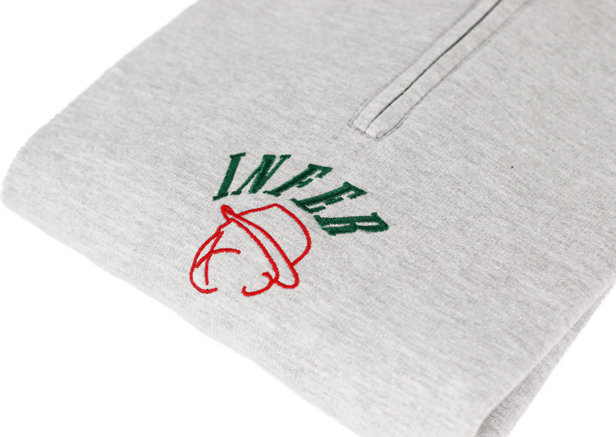 Image of 'Inspector' ¼ Zip Sweatshirt Grey