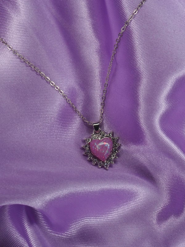 Image of Purple Sweet Heart Necklace