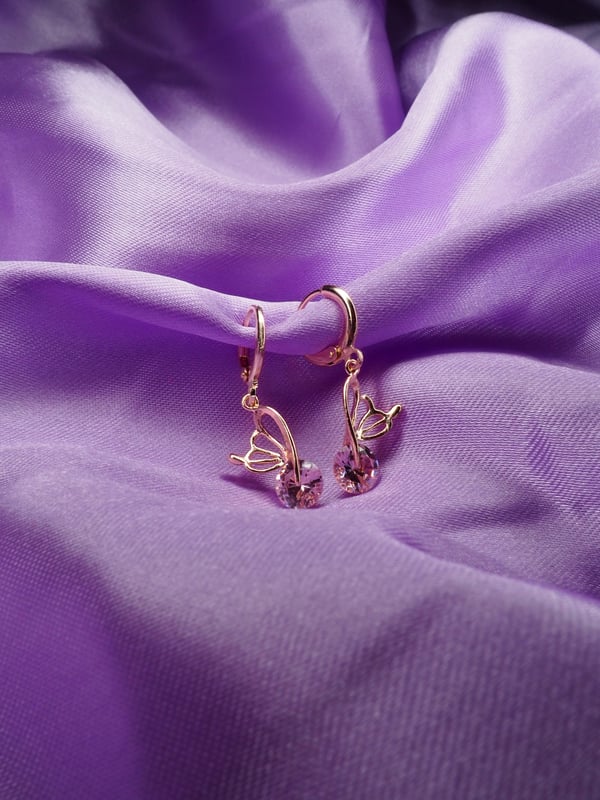 Image of Papillon Rose Earrings