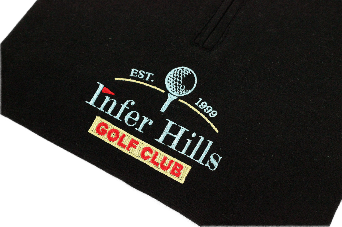 Image of 'HILLS' ¼ Zip Sweatshirt Black