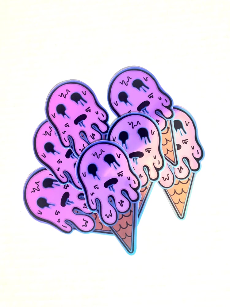 Image of Strawberry Ice Cream Sticker