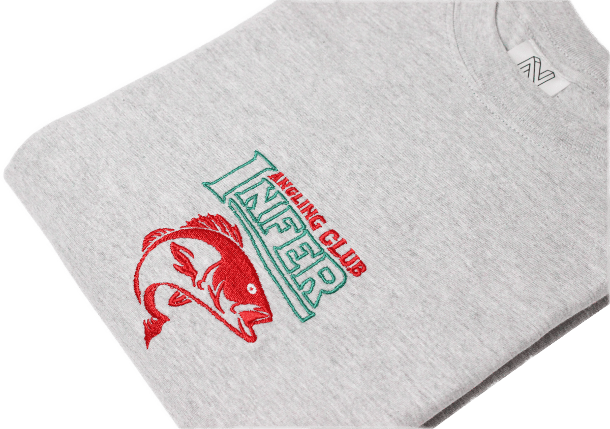 Image of 'Angling Club' T-Shirt Grey