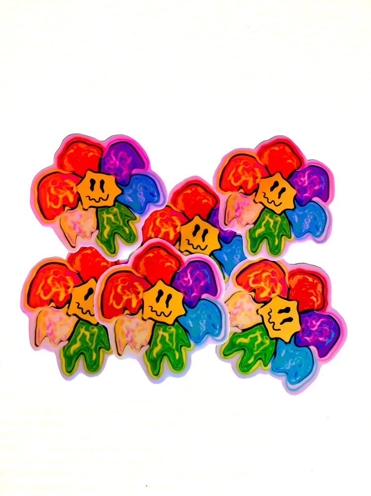 Image of Rainbow Flower Sticker