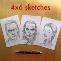 Image 1 of 4x6" Pencil Sketch Commission