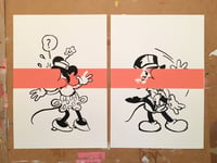 Image 1 of Mickey and Minnie (Pink Stripe)