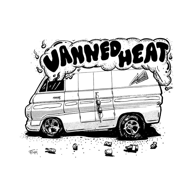 "Vanned Heat" Baseball tee Image 2