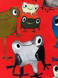 Image 3 of Frogs !!!  A fine Art print  9” x 12” 