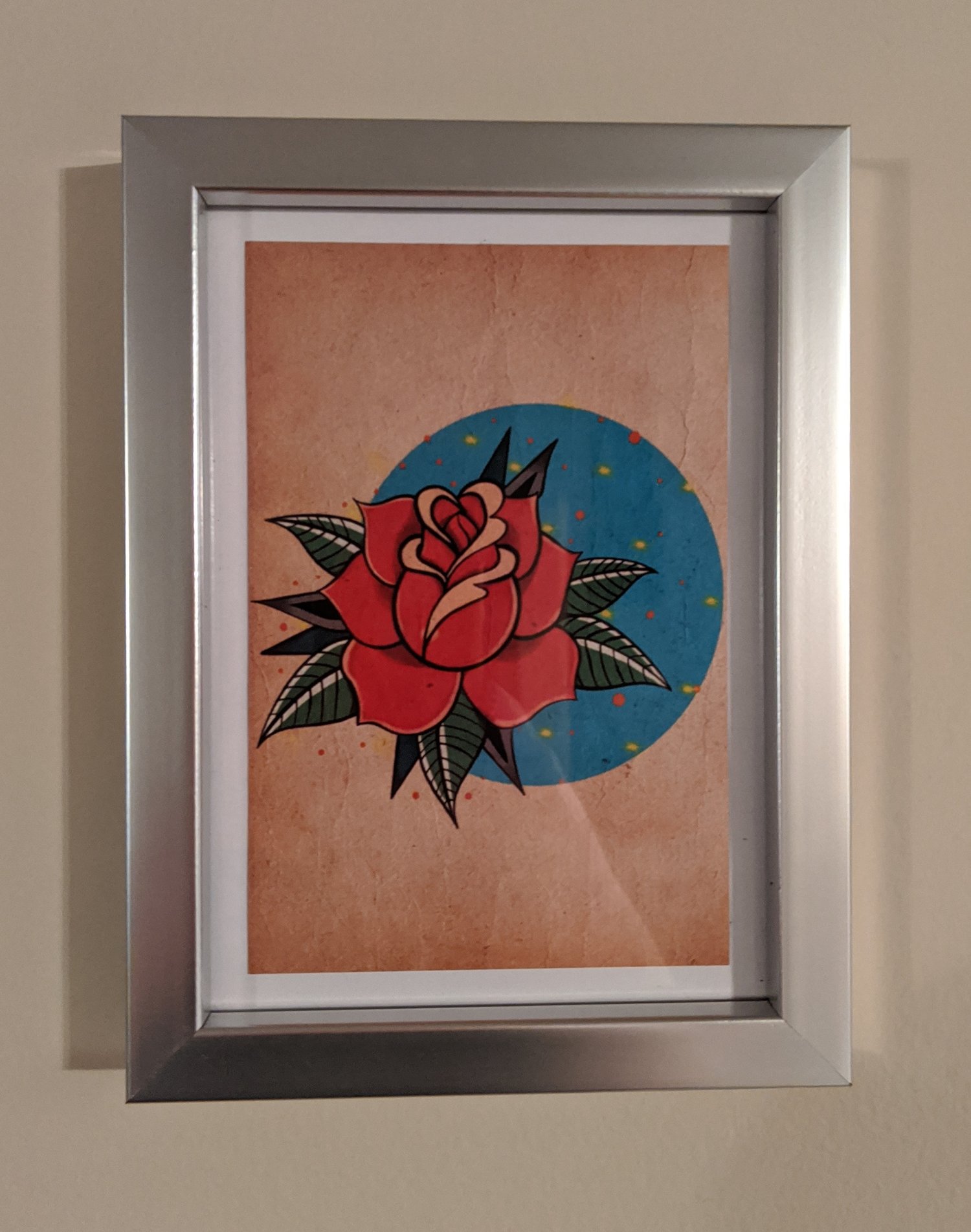 4×6 Rose Print