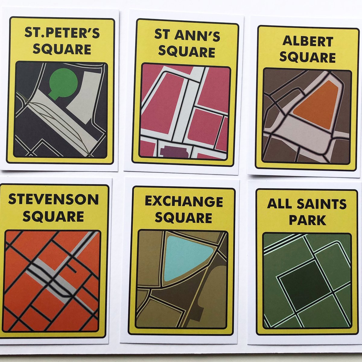 Image of MANCHESTER PLATZ POSTCARDS by fingsMCR