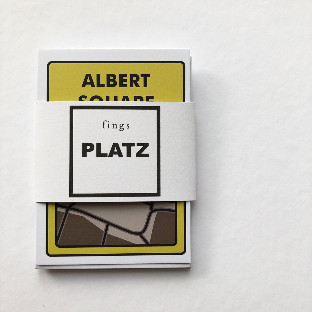 Image of MANCHESTER PLATZ POSTCARD SET BY fingsMCR - SET OF 10