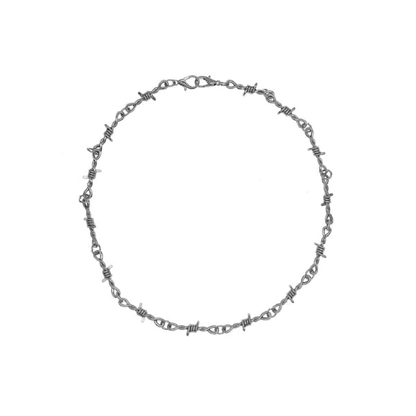 Image of No Trespassing Barbed Wire Necklace
